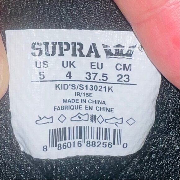 Supra Muska 001 Skytop Metallic Gold / Black S13021K Youth 5 - Picture 10 of 11